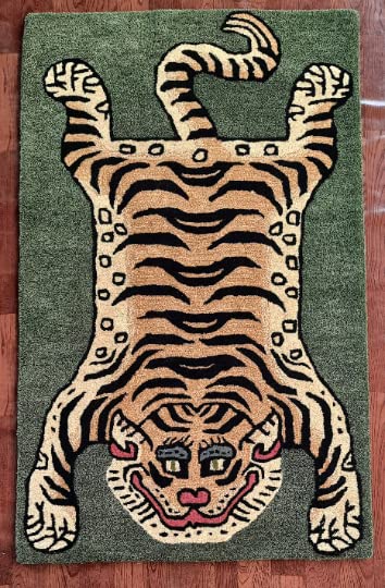 Amazon.com: Tiger Rugs 3x5 Feet Skin Shape Rugs Décor Carpet 