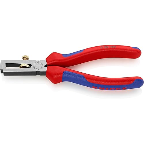 Knipex 11 02 160 Insulation Strippers 6,3" with soft handle and opening spring
