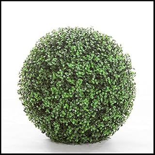19 Inch Diameter,Artificial, Ornamental Boxwood Sphere, Outdoor Rated