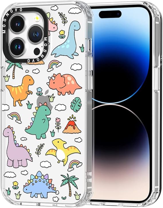 MOSNOVO for iPhone 14 Pro Max Case, [Buffertech 6.6 ft Drop Impact] [Anti Peel Off