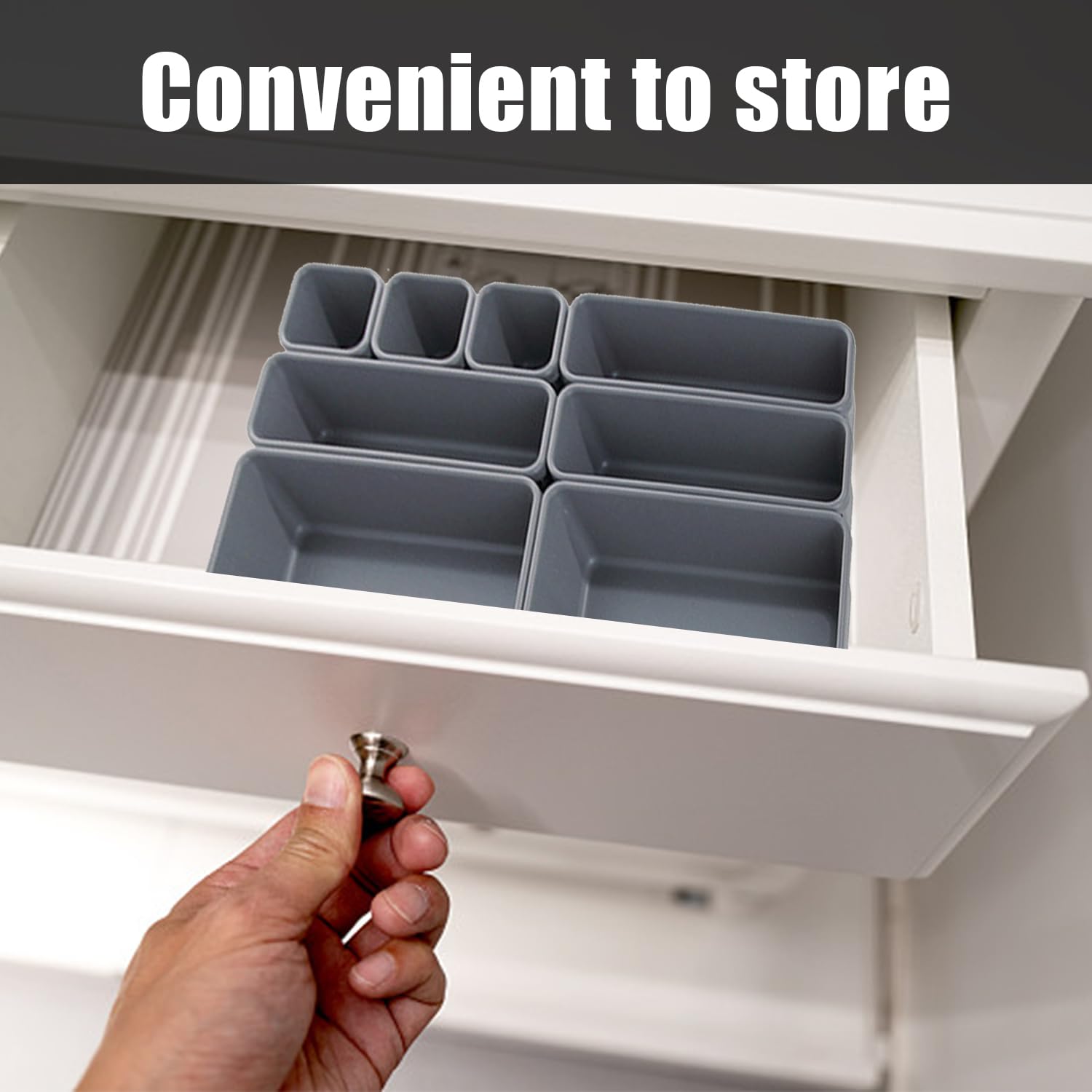 8 Pièces Organisateur Tiroir Cuisine Et Bureau - Rangement Modulable Pour Ustensiles Et Accessoires