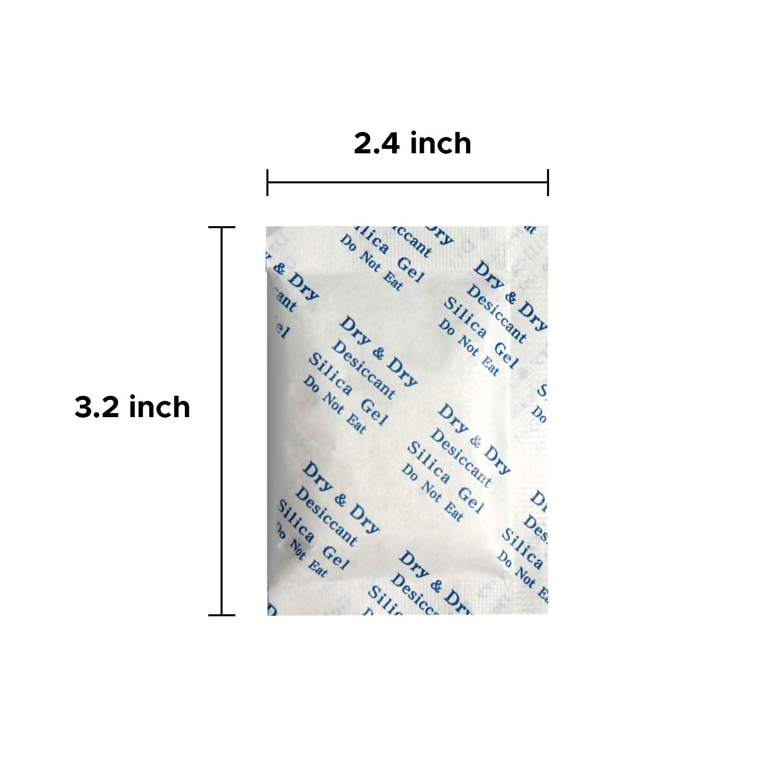 Frее Shірріng оƒƒеr Dry & Dry 10 Gram [100 Packets] Silica Gel, Silica Gel Packets, Desiccants, Dehumidifiers, Silica Gel Packs - Food Safe Rechargeable Moisture Absorbers, Silica Gel, Desiccant Packs