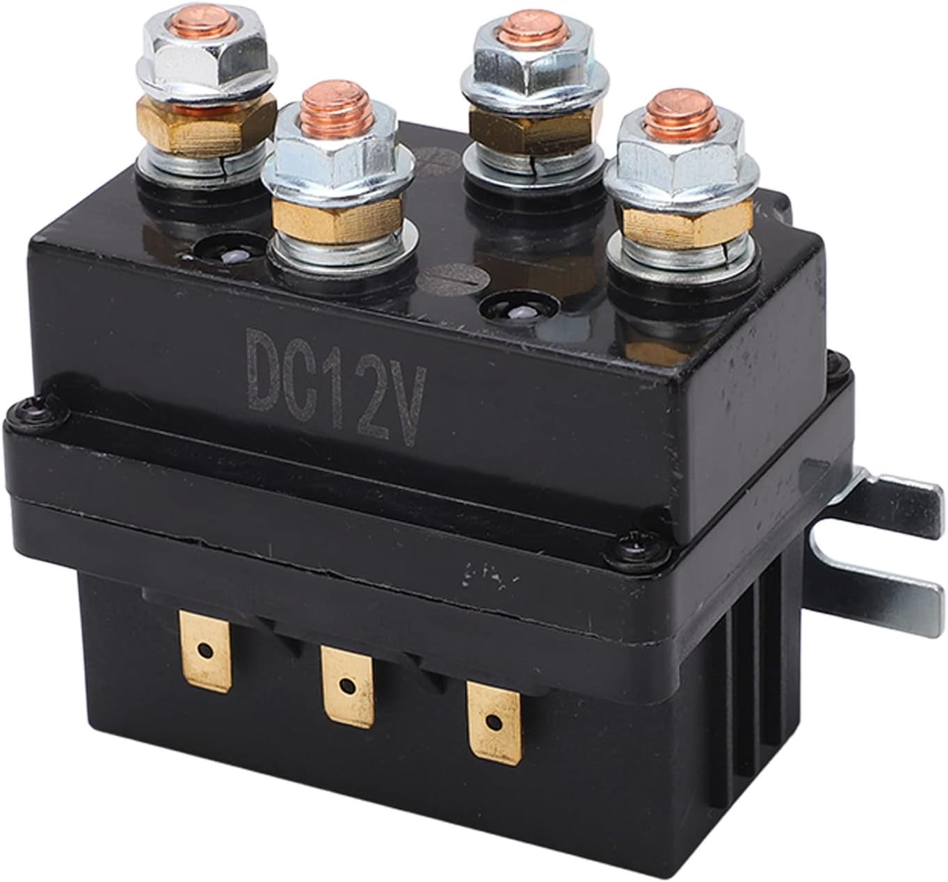 Winch Relay 12V with Brass Coil Contactor, ABS Material, Installation, Widely Used in Automotive, ATV, Snowmobile, Ensuring Stable Driving Experience