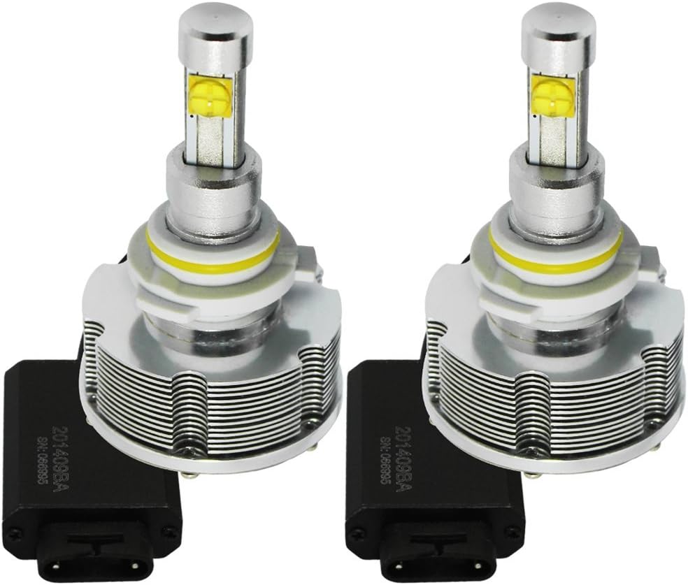 Upgraded CREE HB4/9006 LED Headlight Conversion Kit - 2 pcs 9006 LED Headlight Bulbs w/ 2 Installation Cables - 30W 3000LM Each - Daylight 6000K Waterproof IP-68 for Replacing Halogen & HID Bulbs