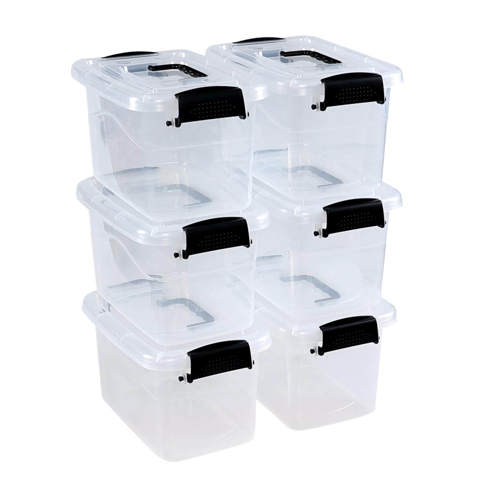 Boîte de rangement transparente hermétique à clips 6 litres pour protéger vos affaires