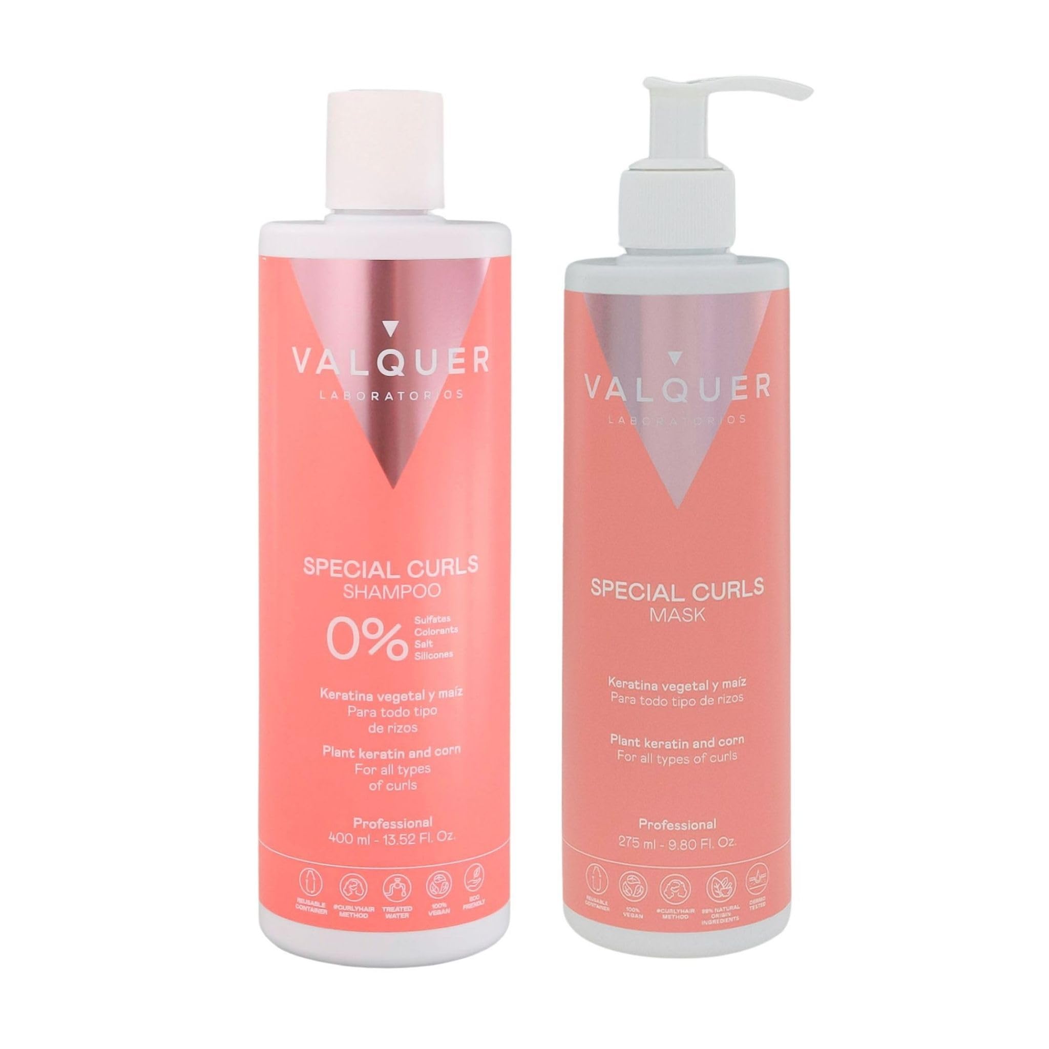 VALQUER Method Capelli Ricci Pack Shampoo + Maschera | 1 L + 975 ml