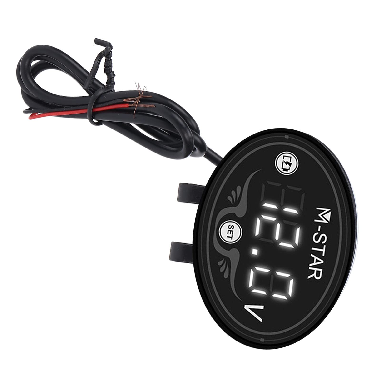 KIMISS Altri Strumenti, Moto LED Voltmetro Moto DC 12V Auto Voltmetro Digitale Manometro Batteria Monitor Moto LED Volt Gauge Moto Voltmetro Moto LE,Altri Strumenti,autom