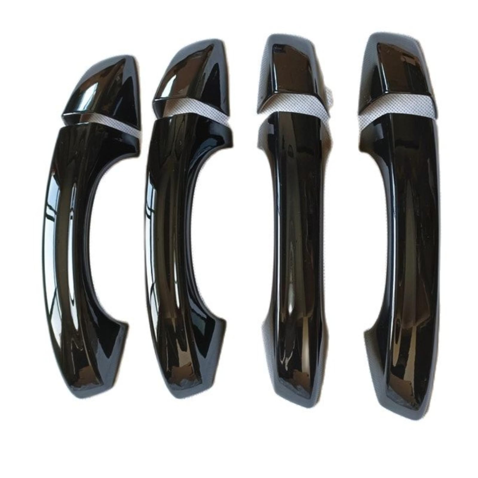 Garniture de poignée de porte pour Skoda Fabia MK3 NJ en plastique noir brillant