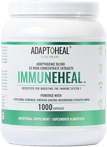Vista 11 de ADAPTOHEAL Immuneheal – Adaptógeno, suplemento de refuerzo del sistema inmunológico con Schisandra Chinensis, Ginseng y extracto de hongos