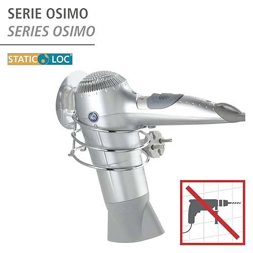 Miniatura 2 de Wenko 21570100osimo secador de pelo titular, 5.x 4.7" x 4.3," cromado