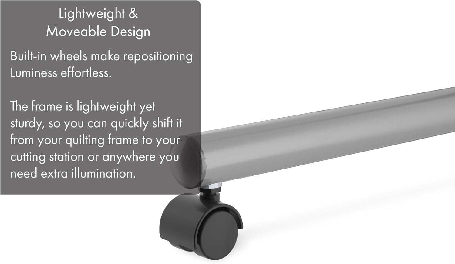 Luminess LED Free-Standing Light Station - LED Light Bar Up to 5' | for Sewing, Quilting, Makeup, & Crafting | Bright Floor or Desk Lamp for Workspaces