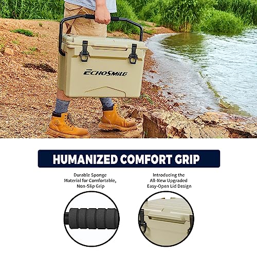 EchoSmile 25/30/35/40/60/75 Quart Rotomolded Cooler, Built to Stand up to The Rigors of The Journey - Image 6
