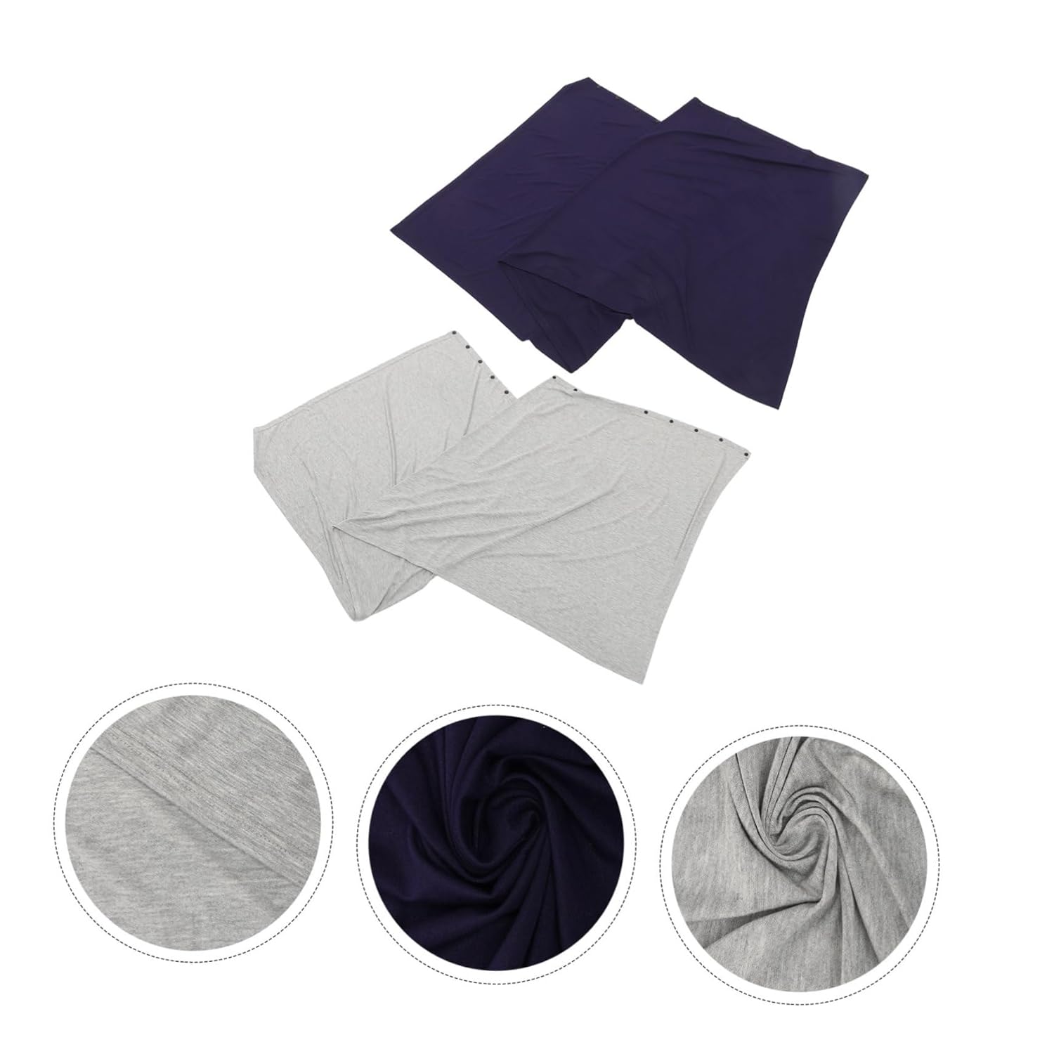 GARVALON 2pcs Multi-Function Nursing Cover Breastfeeding Scarf Versatile Feeding Cover for Moms Soft Blend Includes Solid Colors