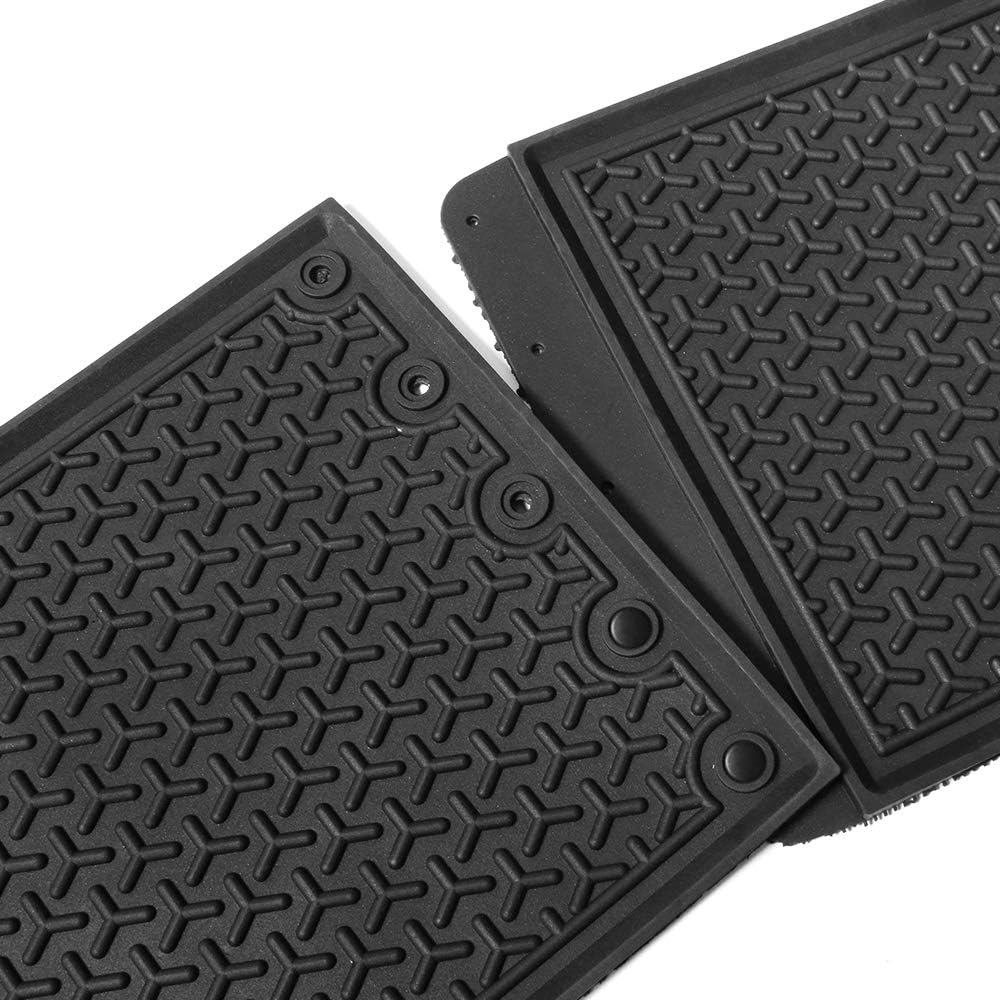 Custom Fit Floor Mats Compatible with Benz 2012-2015 W166 ML Series 2016-2019 GLE Class, Latex Rubber All Seasons Weather Interior Carpet Black by IKON MOTORSPORTS