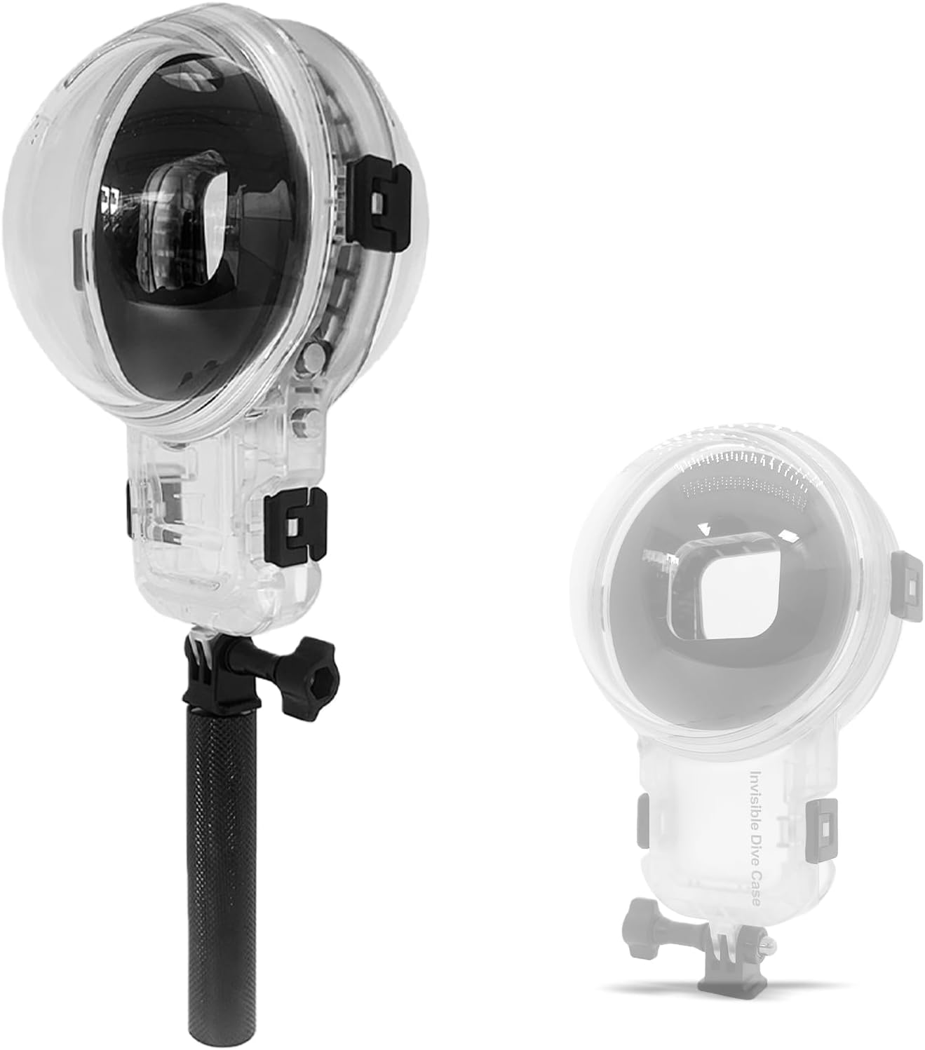 Invisible Dive Housing Case Pro for Insta360 X5, Waterproof Up to 50M/164ft Invisible Underwater Photography Housing, X5 Protective Cover Shell pro with Bracket Accessories