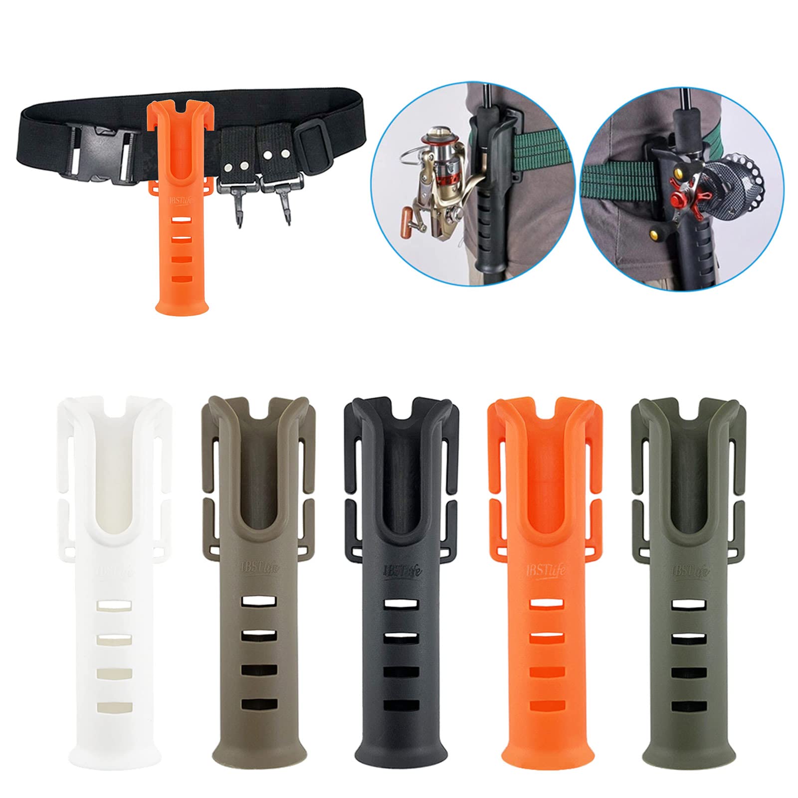 TEHAUX Lot de 4 housses de protection pour canne à pêche avec sangle de fixation TEHAUX Lot de 4 housses de protection pour canne à pêche avec sangle de fixation