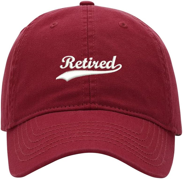 Baseball Cap Men Retired Embroidered Washed Cotton Dad Hat Baseball Caps
