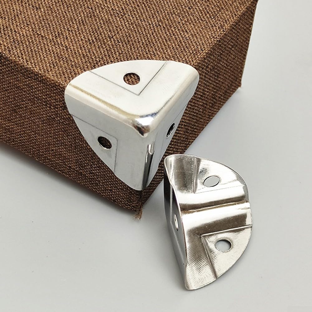 4812PCS Protezioni angolari in metallo per scatole di legno e protezione mobili (4PCS)