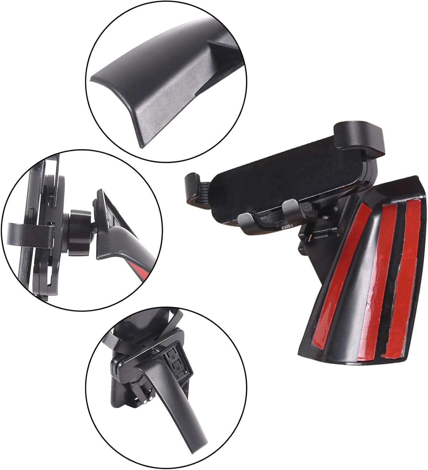HAPPYHORSE Car Phone Mount Compatible with Mazda MX-5 2016-2023 Central Control Navigation Cell Phone Holder Dash Clip Dash Panel Mobile Phone Bracket Stand Accessories (Style B)