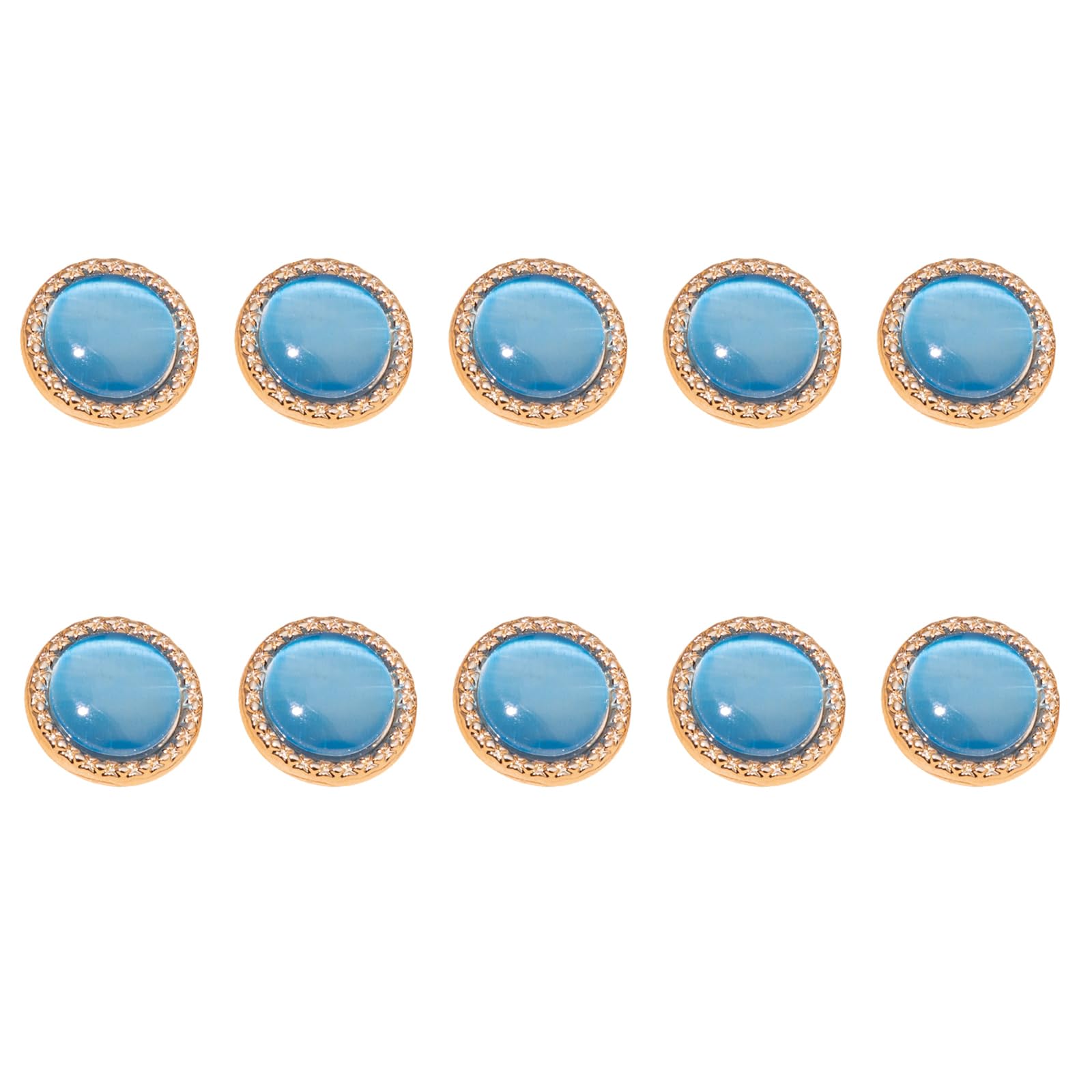 Tsophreniq 10Pcs Decorative Metal Buttons Decorative Clothing Button Fasteners for Garments Jackets Dress Coat Sewing Garment Buttons