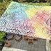 Highdi Mode-Mandala-Druck Sonnensegel Wasserdicht UV Schutz,Terrasse Garten Camping Sonnensegel Rechteckig,Schnelltrocknend Balkon Sonnenschutz Segeltuch mit Ösen und 4 Seil (Bunt,1,8x1,8m)
