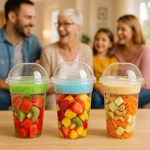 Vista 9 de Vasos de plástico de 9 onzas Conjuntos de 50 piezas.