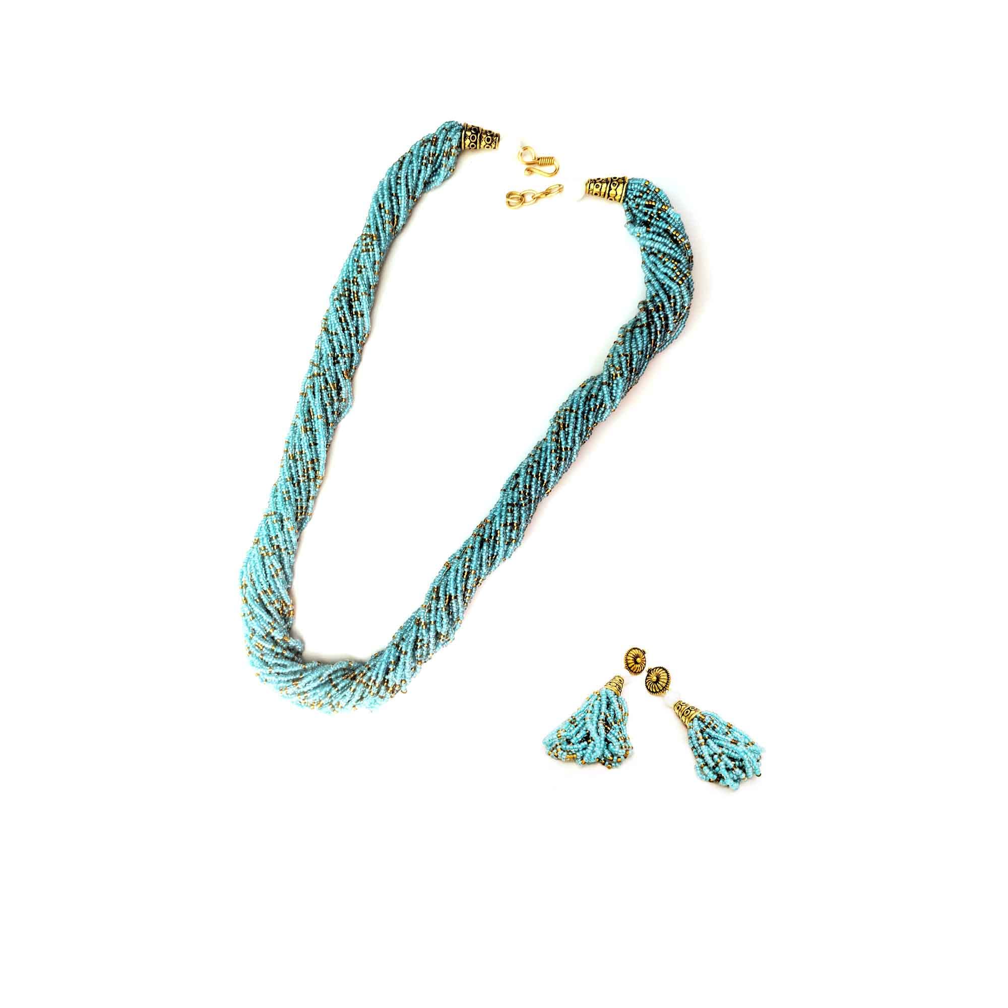 Lajjaa Numerous Beads Handcrafted Multilayered Necklace Set for Girls/Women (Yellow) (B08SKGS8TR) Amazon Price History, Amazon Price Tracker