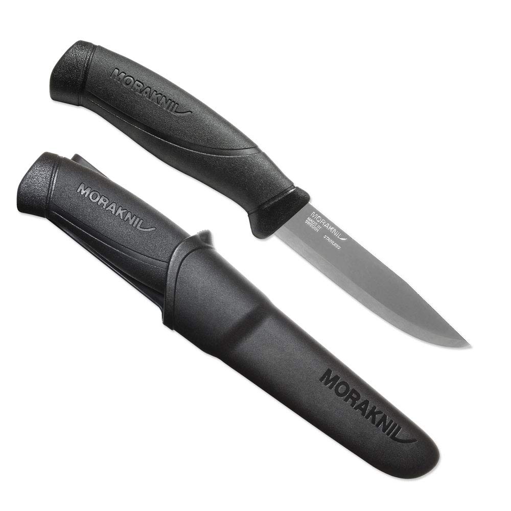 MORAKNIV Poignard COMPANION HEAVY DUTY, noir, 4.1" | Acier inoxydable suédois 12C27