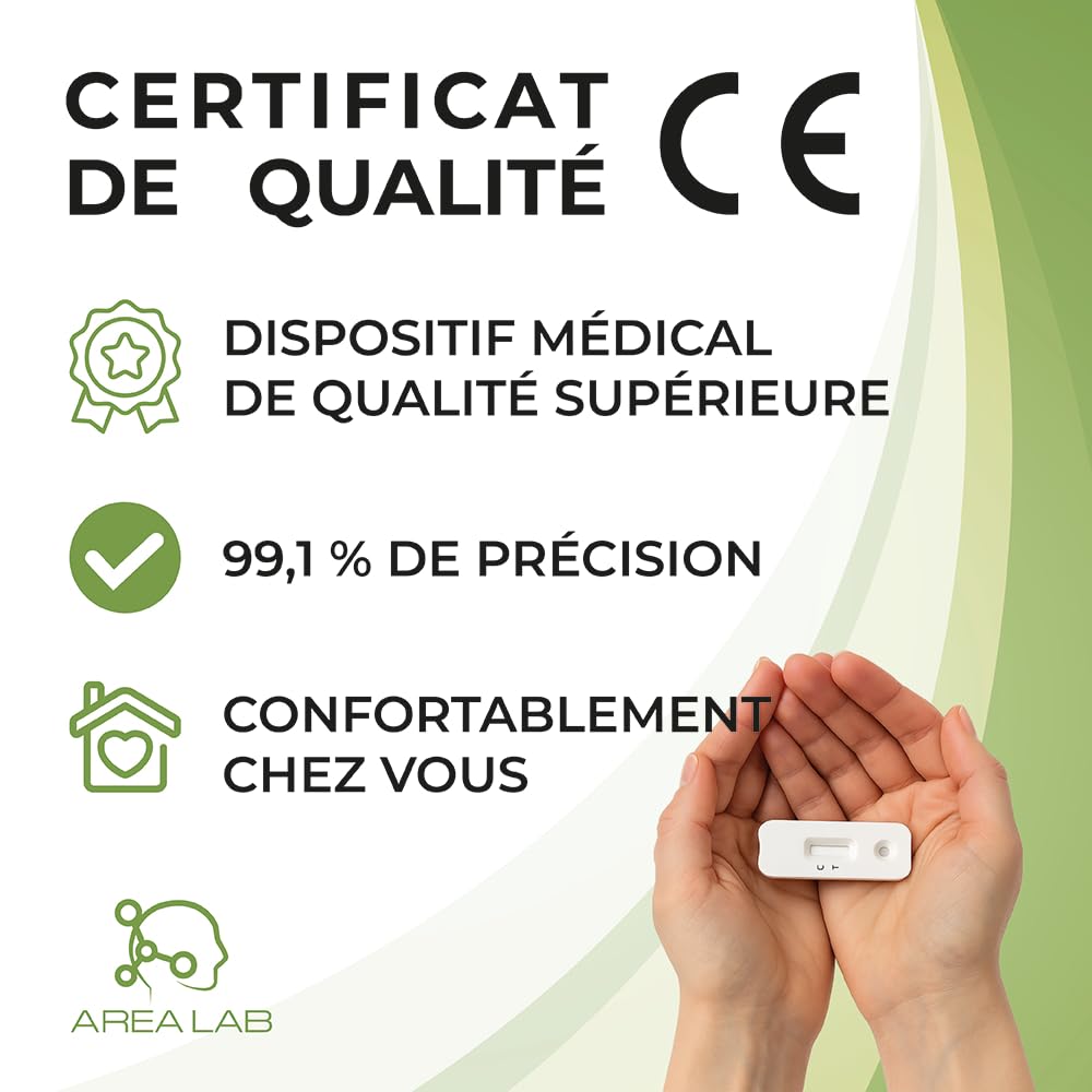 Lot de 3 tests sanguins occults dans les selles FOB | Test colon droit, certifié CE, précision 99,1 %, résultats en 5 minutes, dispositif médical enregistré