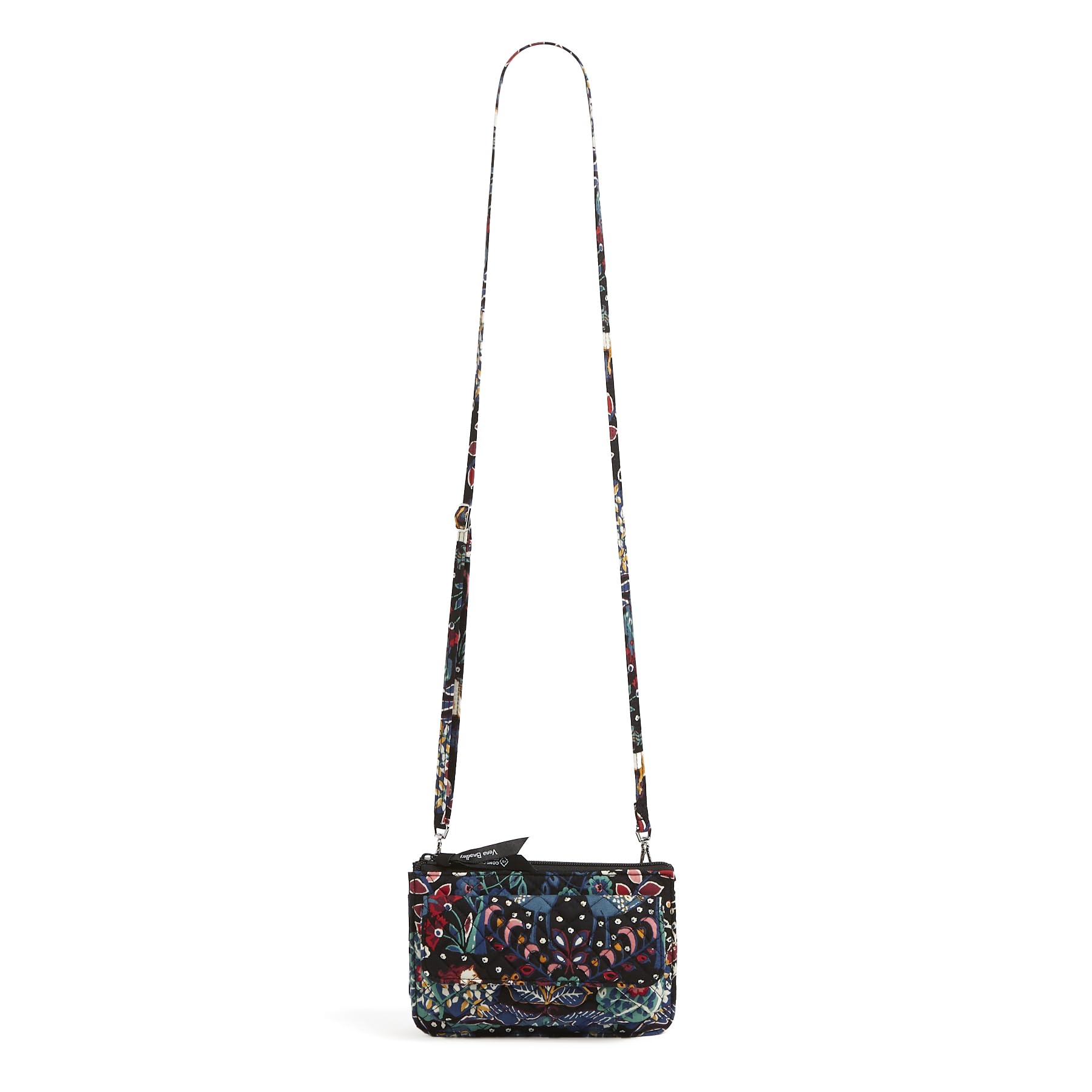 Vera Bradley Women's Cotton Wallet Crossbody Purse with RFID Protection, Enchantment, One Size