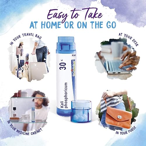 Miniatura 4 de Boiron Kali Phosphoricum 30C Medicina homeopática para dolores de cabeza, insomnio, fatiga mental y dificultades de concentración, 3 unidades (240