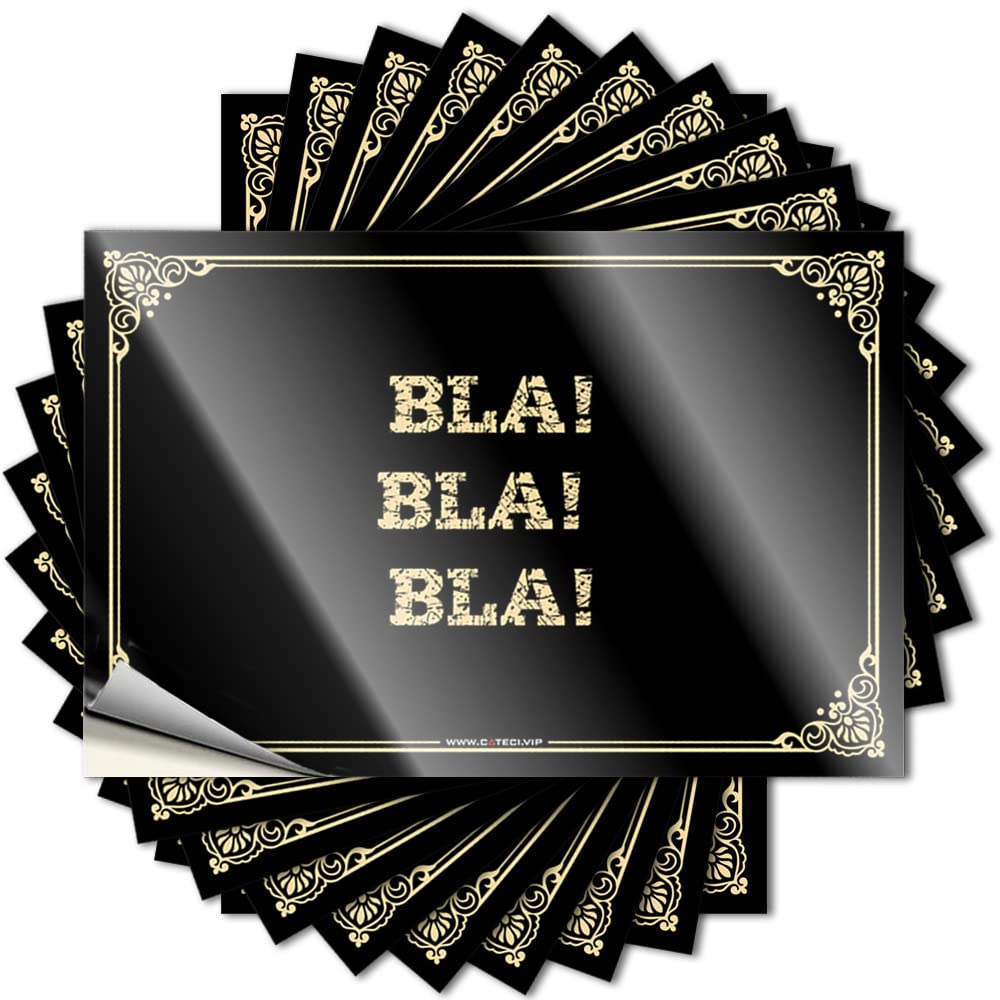 Fzfn Men's Colour Bla! Bla! Bla! Farmhouse Texas Diy | Crazy Stickers Case Removable Vinyl Sticker Decal(8X12cm)