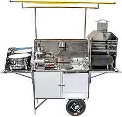 Carrinho 5 em 1 Pastel, Lanche, Churrasco, Hot Dog e Batata Frita Blc42p/t Cefaz