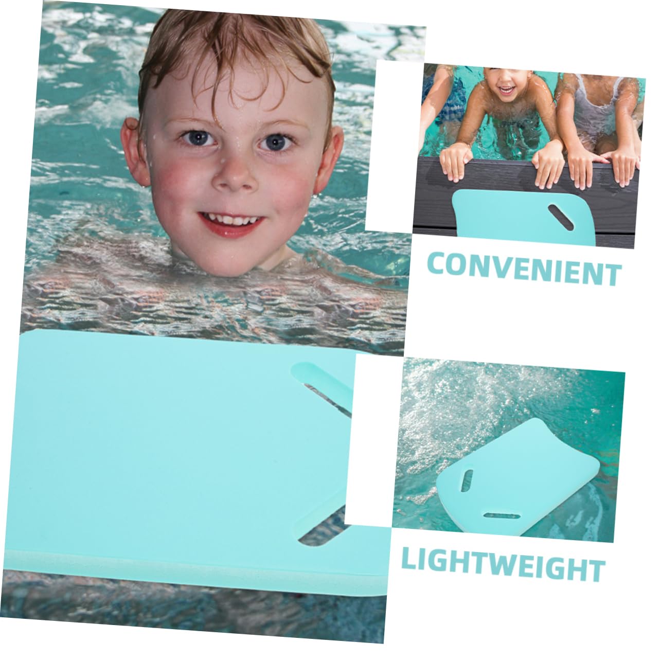 Abaodam 2pcs Swimming Float Training Boards for Beginners Durable Pull Kickboard for Swim Training Smooth Surface for Skin Safety for Adult Use