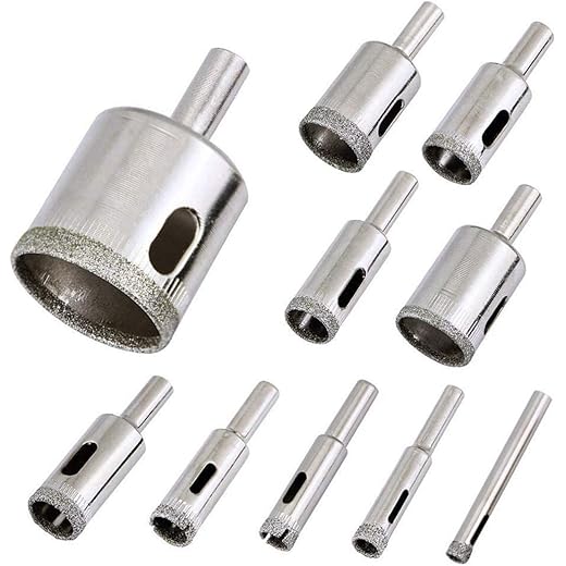 UPTODATETOOLS 10 PCS Hollow Core Drill Bit Set 30mm
