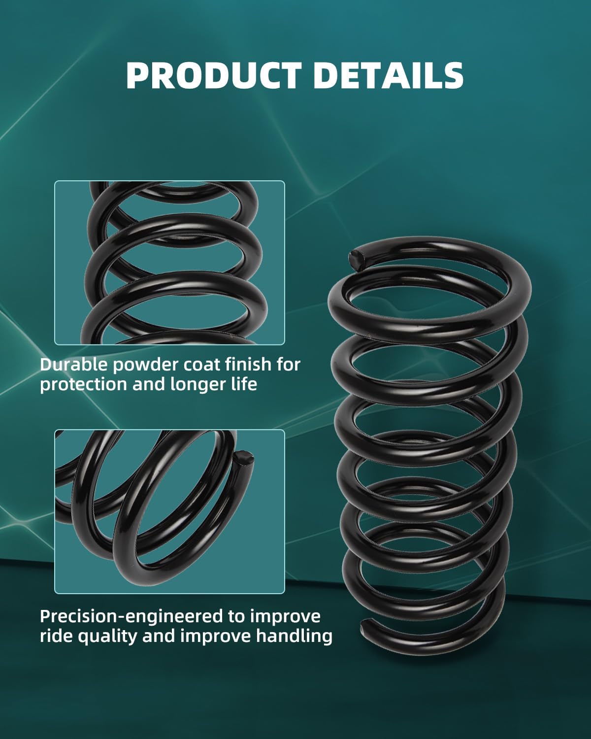 AUTOMUTO 2PCS Rear Suspension Coil Spring Set Compatible with 2002-2006 for Nissan Altima, 2004-2008 for Nissan Maxima - Replace 80555 Coil Springs