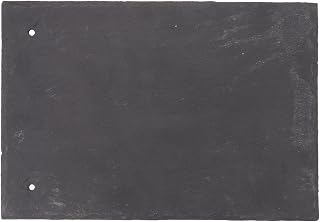 LALAFINA Outdoor Stone Roofing Tile Panel for Castle and Farmhouse Roof Repair Black Slabstone Roof Tile 11.93x7.87x0.2in for Villa Shed and Garden