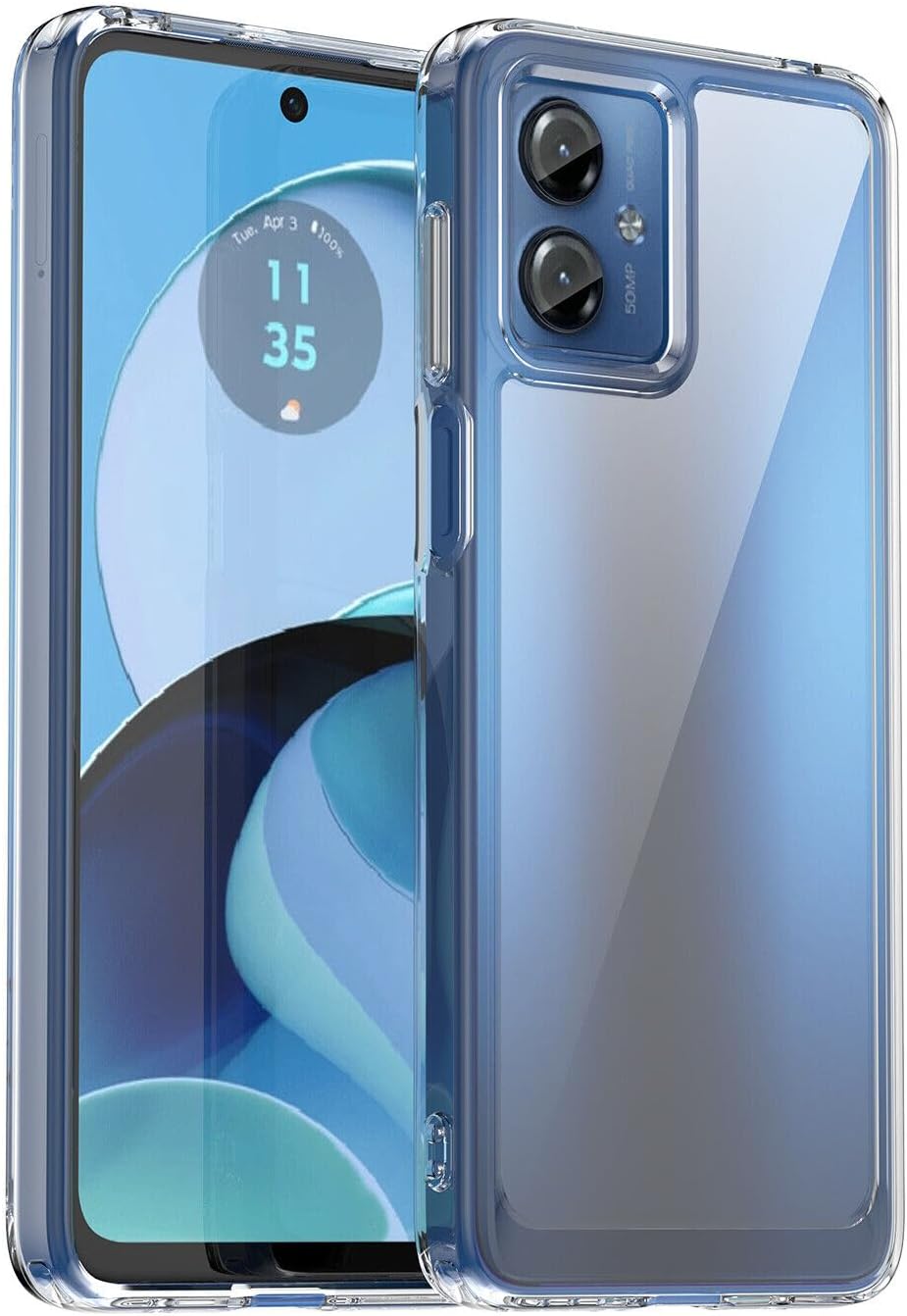 Étui Pour Motorola Moto G04/G24, Slim Transparent Silicone Chocs Gel