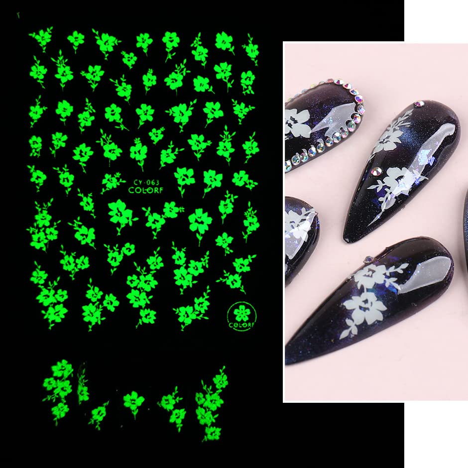 JMEOWIO Nagelsticker-Set – 10 Blatt Mit Blumen & Schmetterlingen – Selbstklebend Für Nageldesign