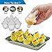 Produktbild QINAIDI Hart Gekochte Eier Set/10Pcs, Keine Schale, Antihaft-Silikon, Wilderer, Gekocht, Steamer (10 Hart Gekochte Eierbecher + 1 Ei Separator)