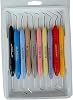 Set de 10 instrumentos dentales de composite LM Arte con mangos de silicona de colores 1