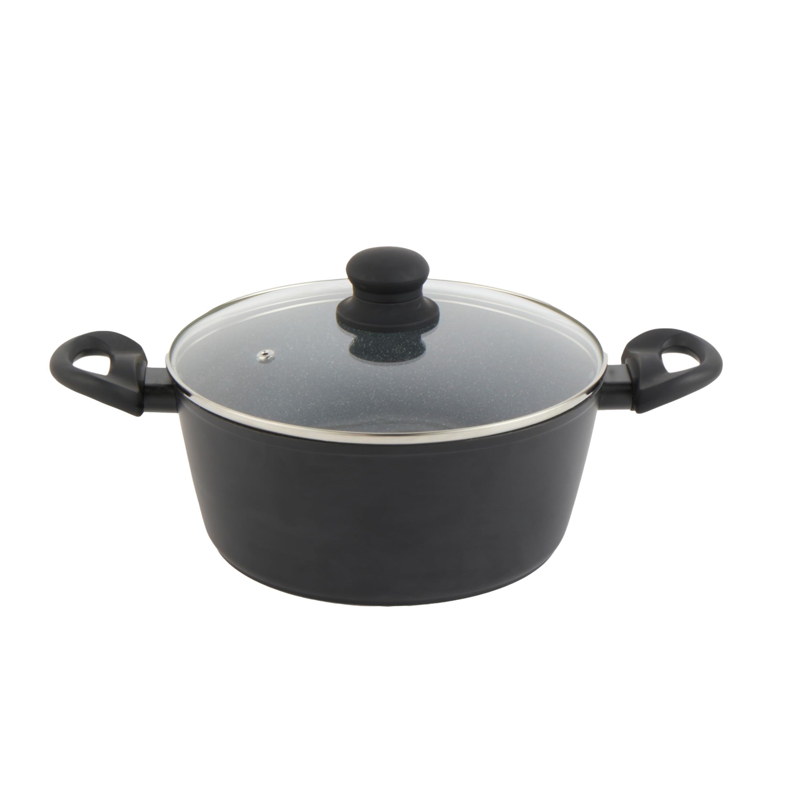 Russell Hobbs Rh02809eu7 Metallic Marble Stock Pot - Non-Stick Casserole Cooking Pot, 24Cm/2L, Soup Pot, Tempered Glass Lid With Steam Vent, Induction