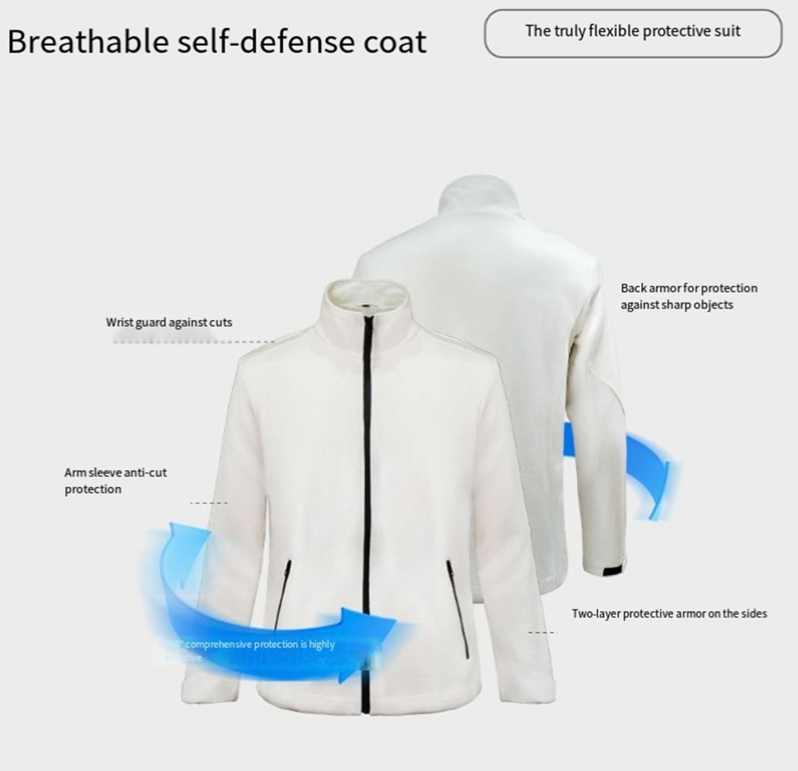Stichschutzweste Herren Stichsichere Jacke Herren Stichweste Taktische Protektoren Stichsichere Weste Schnittfeste Kleidung Security Weste Für Polizei Und Personal XL