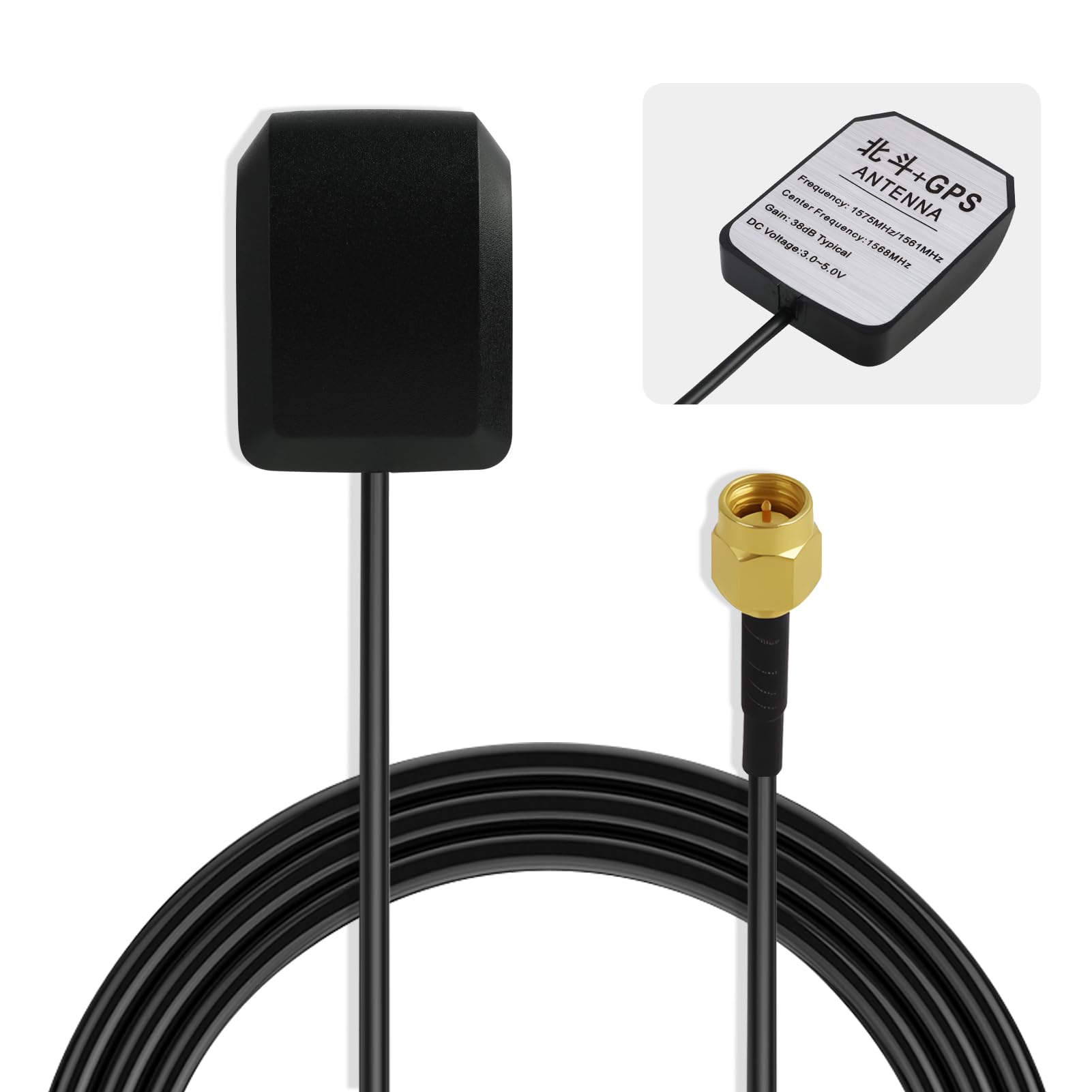 Antenna GPS attiva SMA 3 m RG174 impermeabile per auto GPS tracker 4G LTE