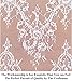 White-Lace-Tablecloth Eyelash Lace Tablecloth 60x120-Inch Bridal Mesh Fabric Embroidered Tulle Table Cloth Wedding Overlay Table Linen Corded Lace Fabric (White Classic)