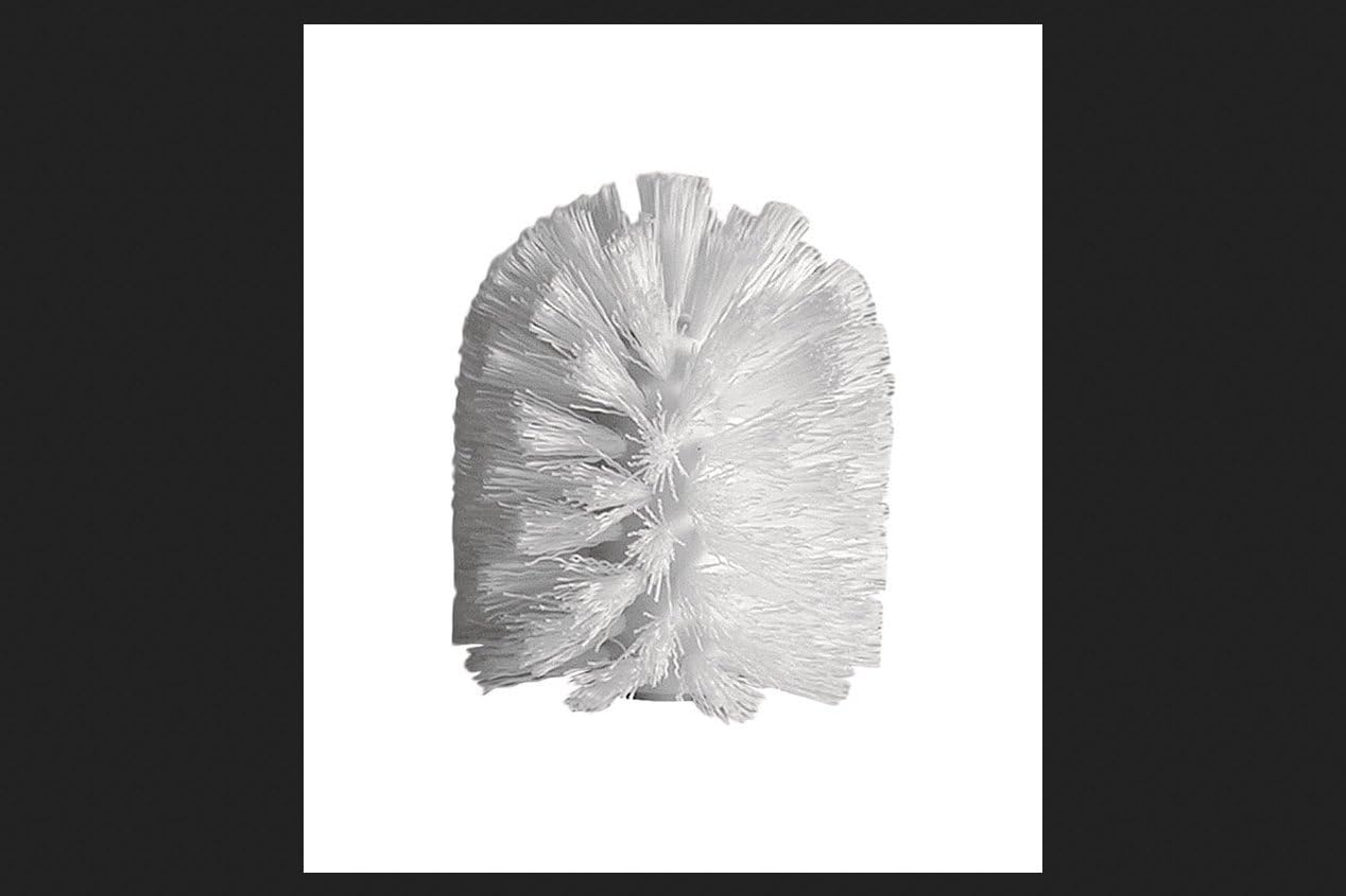 InterDesign Replacement Toilet Brush Head for Bathroom White Toilet