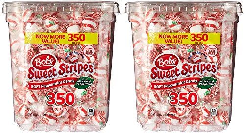 Bobs Sweet Stripes Soft AzVtx Peppermint Balls, 350 Count (2 Pack)