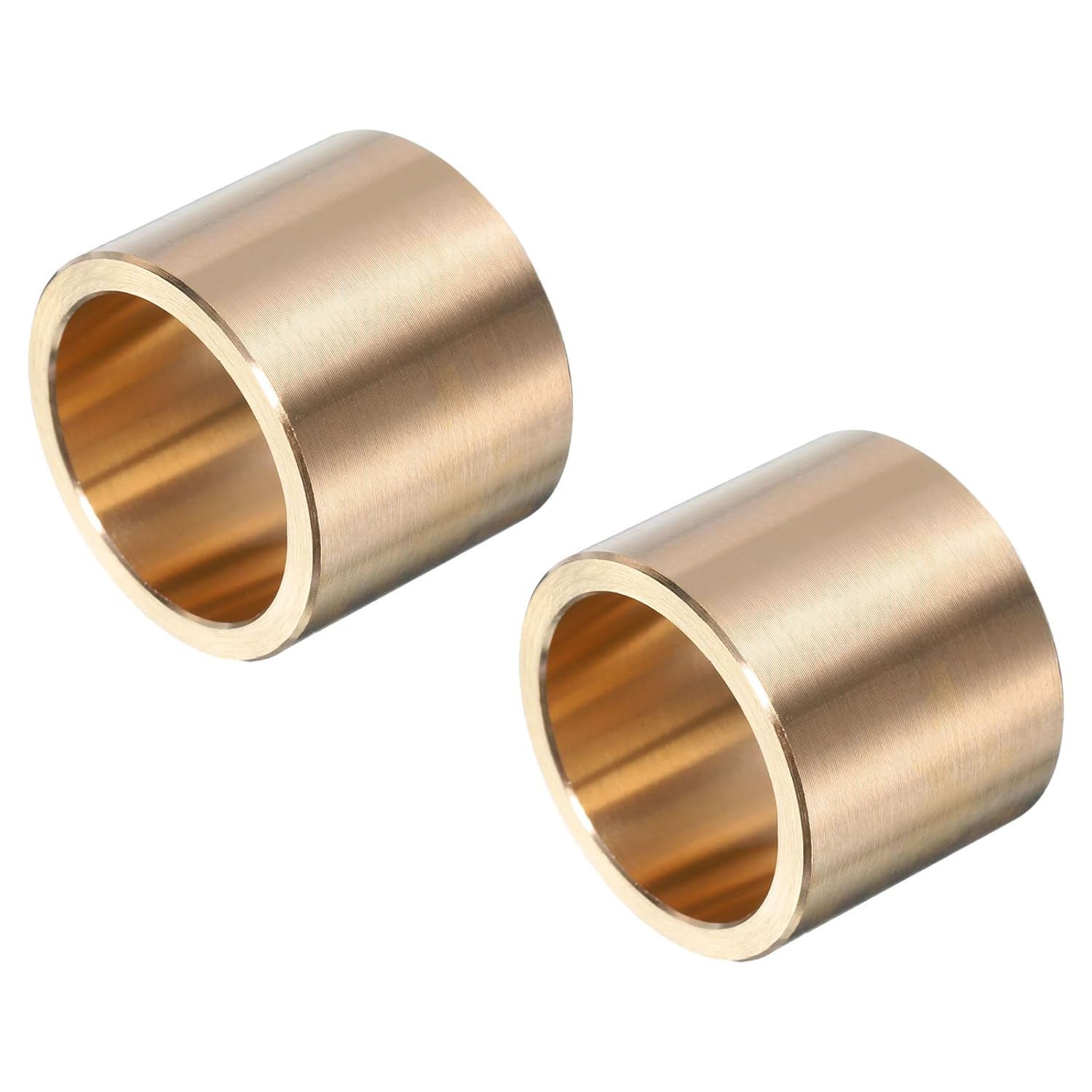 uxcell 2pcs Sleeve Bearings 1" Bore x 1-1/4" OD x 1" Length Self-Lubricating Brass Bushing