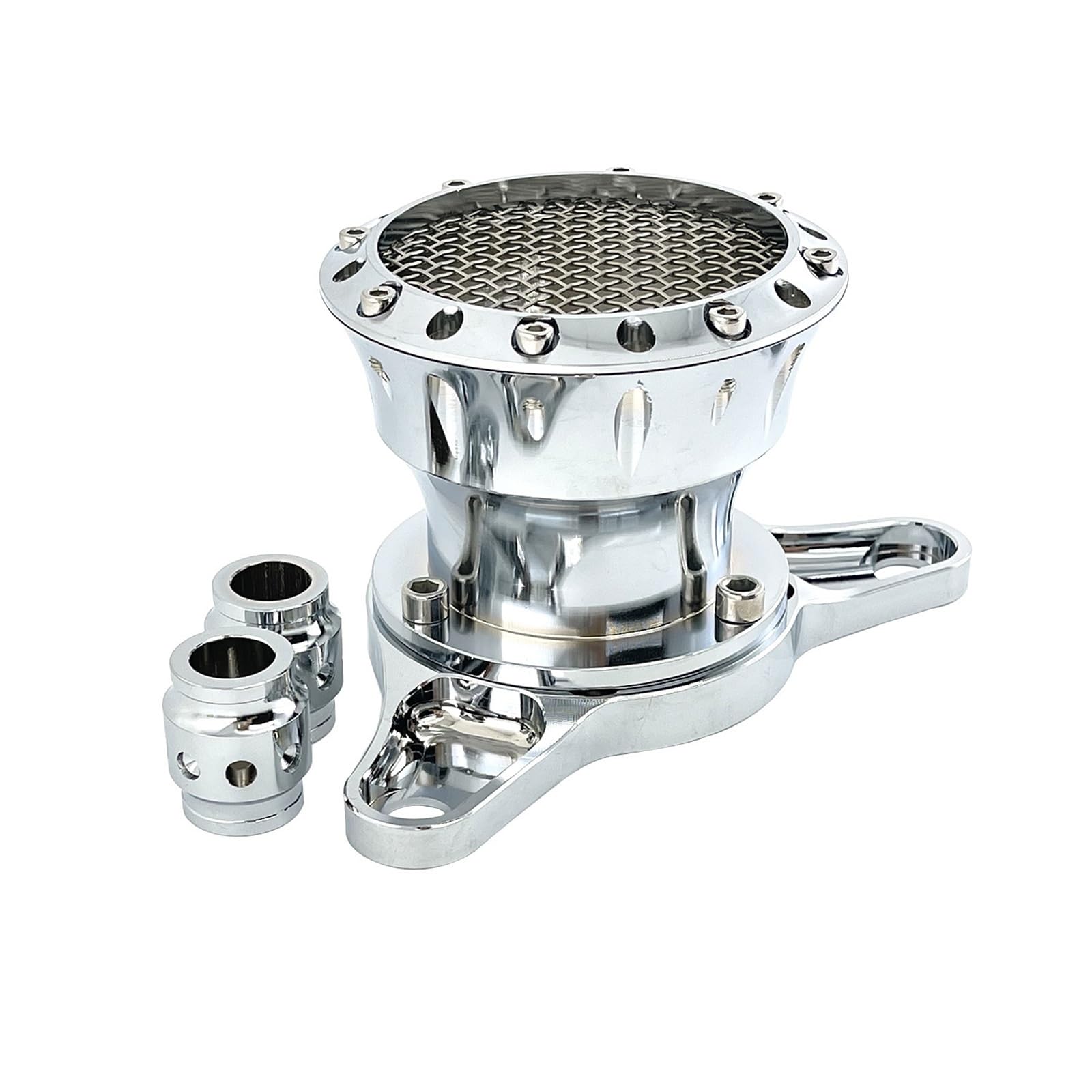 filtr powietrza do motocykla Motocykl Retro filtr powietrza dolotowy pasuje do Harley Sportster XL883 Iron XL1200 48 72 Roadster Hugger 2004-2019(Chrome)