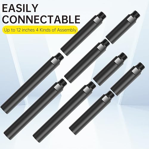 Miniatura 7 de Kit de accesorios para amoladora angular con 3 varillas de extensión (5.5"/4"/3"), 4 juegos de ensambles de tuerca de brida y 2 llaves de tuerca